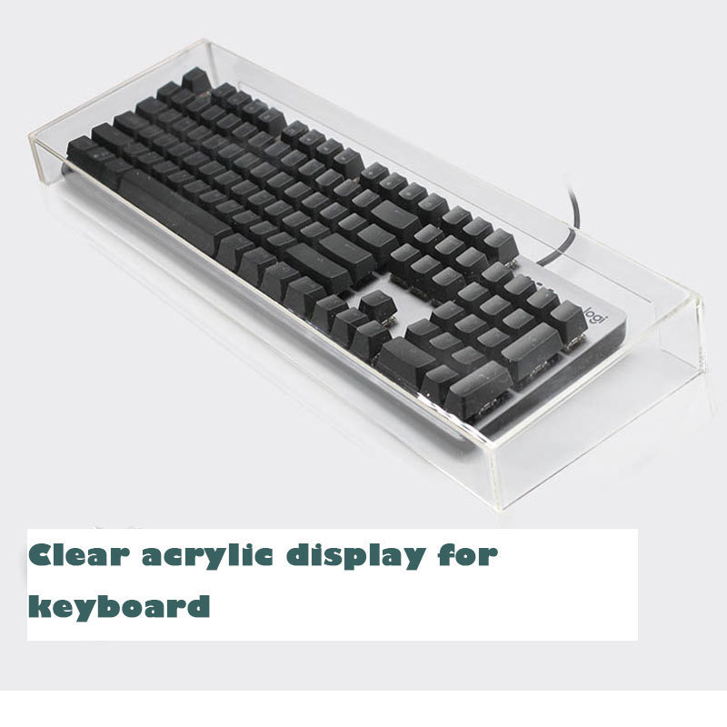 Wholesale Custom Clear Keyboard Display 5 Sides Acrylic Keyboard Cover Protector