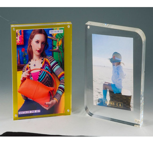 A4 Wall Mounted Clear Acrylic Paperweight Photo/ Certificate Frame with Screw