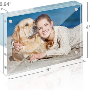 Acrylic Frames 4x6 Acrylic Picture Frame 12MM Thickness Clear Photo Frame