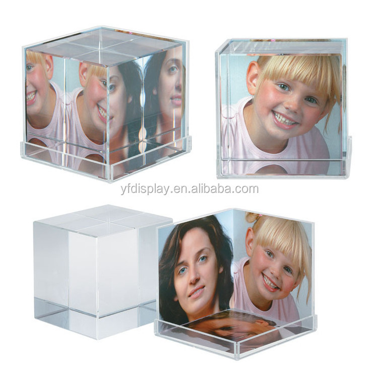 High Quality 3d Magic Crystal Acrylic Photo Cube