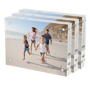 Acrylic Picture Frames 4 x 6 Photo Frames Magnetic Photo Frames Desktop Display