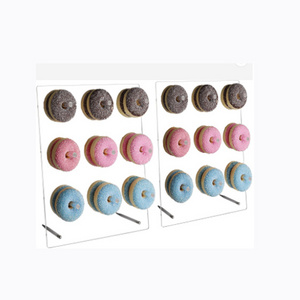 Acrylic Donut Wall Display Stand 2 Pack Crystal Handmade Donut Wall Donuts Rack