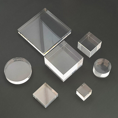 Wholesale Polished Acrylic Cube Display Case Plexiglass Display Block