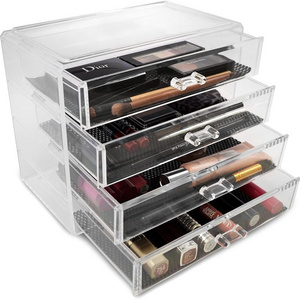 Wholesale Acrylic plexiglass Cosmetics Makeup and Jewelry Big Storage Case Organizer