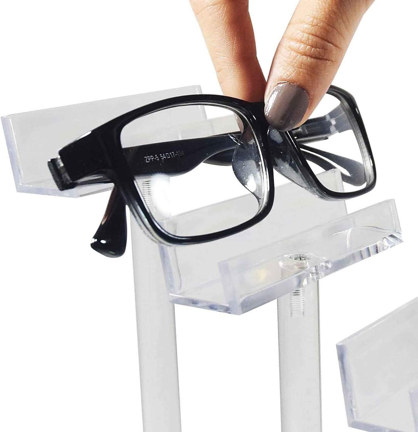 Clear Acrylic Floor Standing Eyeglasses Sunglasses glasses Display Stand Rack Holder