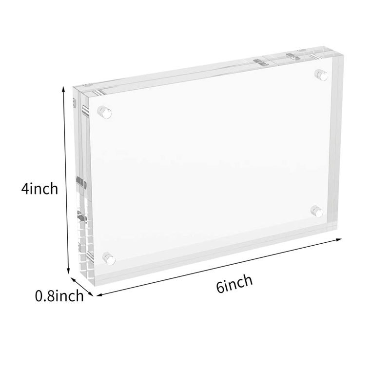 Acrylic Picture Frames 4 x 6 Photo Frames Magnetic Photo Frames Desktop Display