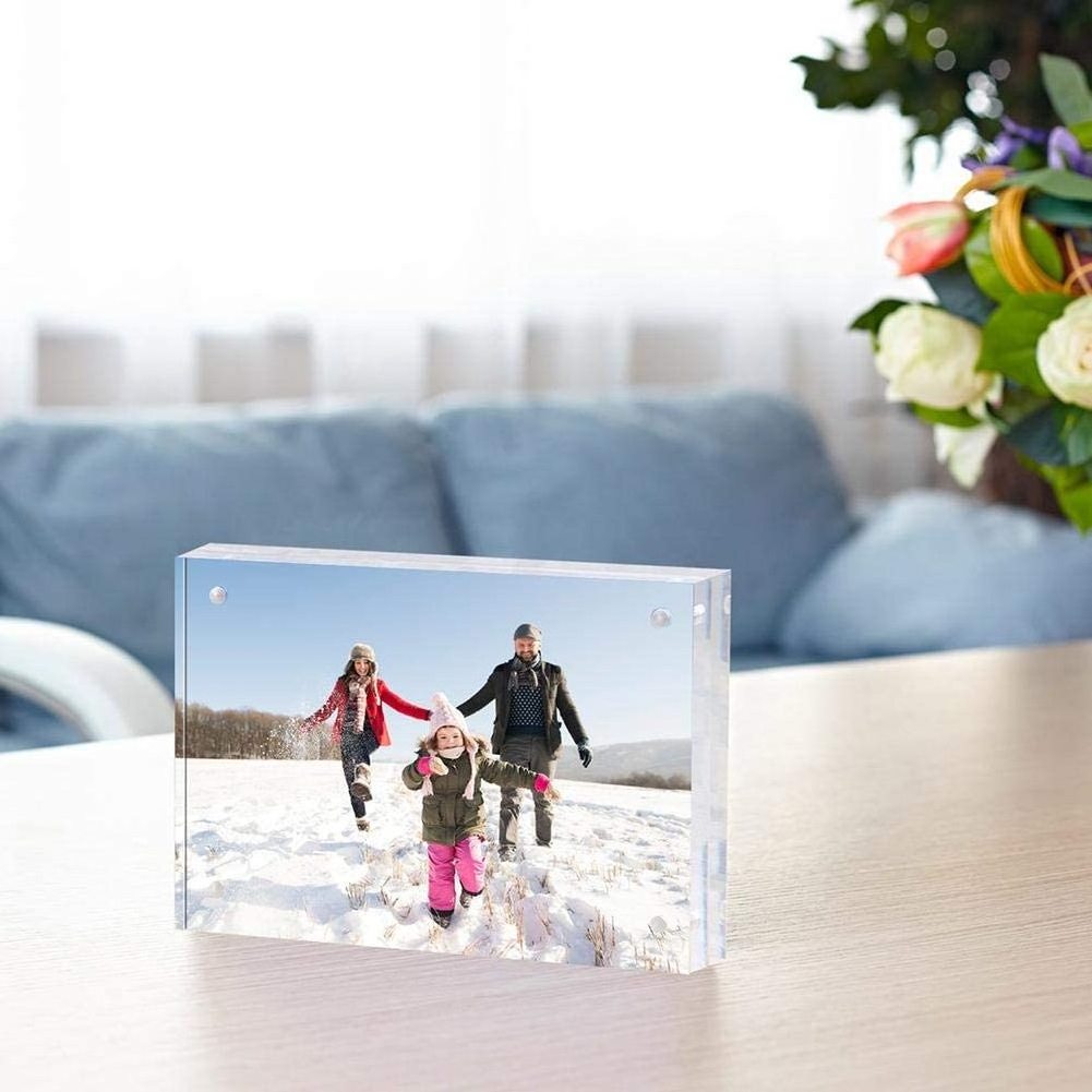 Acrylic Frames 4x6 Acrylic Picture Frame 12MM Thickness Clear Photo Frame