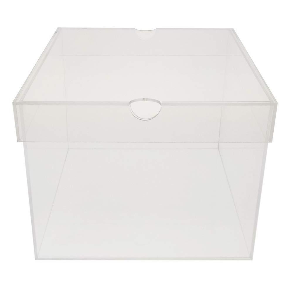 Custom acrylic transparent shoes box with lid