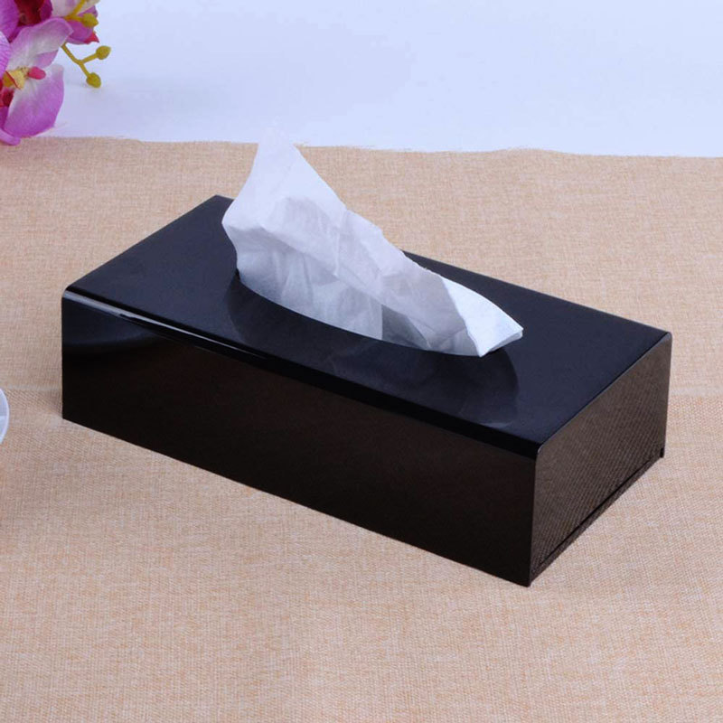 Acrylic Napkin Organizer Solid Color Facial Tissue Dispenser Box