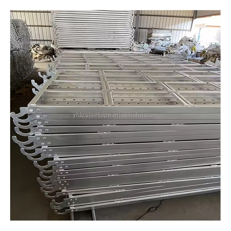 Aluminum scaffolds planks catwalk with hook  steel plank for scaffolding construction