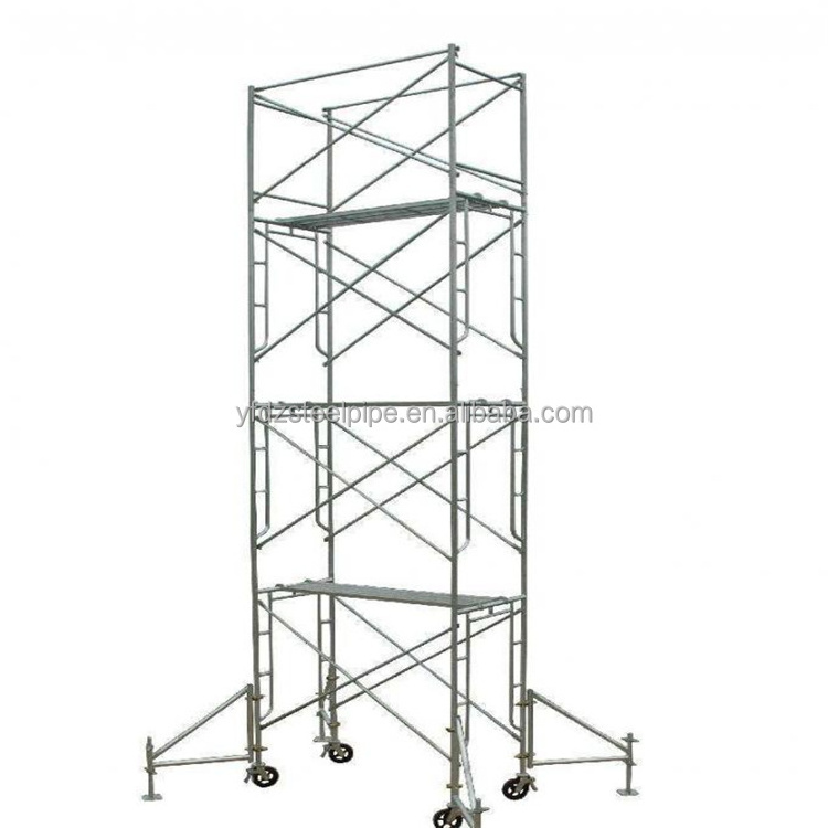 Youfa mason frame scaffolding game frame ladder frame with cross brace for scaffolding construction