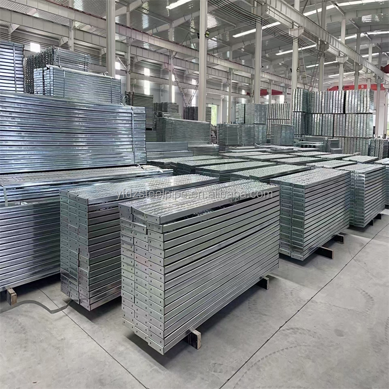 Aluminum scaffolds planks catwalk with hook  steel plank for scaffolding construction