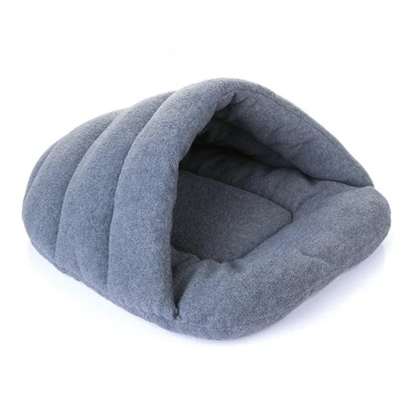 Hot selling winter warm dog litter slipper litter warm pet sleeping bag ,Warm Fleece Cat Bed Soft Kitten Nest Kennel