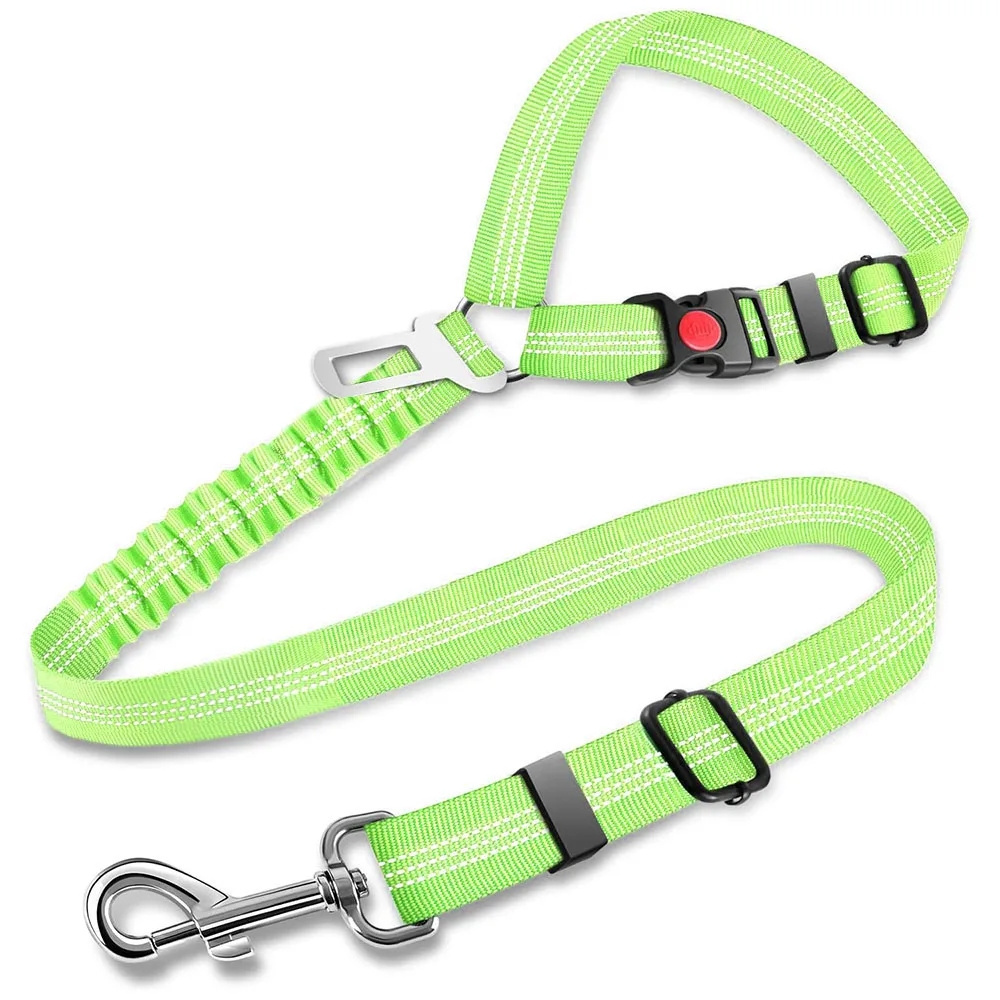 Two-in-one Dog Safety Belt Pet Car Safety Belt Can Be Adjusted for Pet Accessories of Cat and Dog Collar Dog Collar Cat Collar