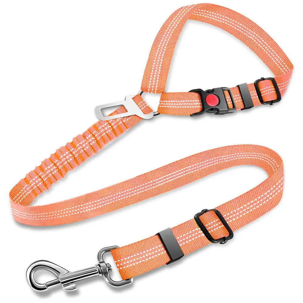 Two-in-one Dog Safety Belt Pet Car Safety Belt Can Be Adjusted for Pet Accessories of Cat and Dog Collar Dog Collar Cat Collar