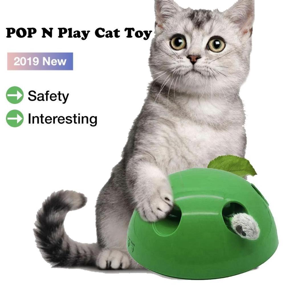 ABS Pop Play Pet Toy Ball POP N PLAY Cat Scratching Device Funny Cat Toy For Cat Sharpen Claw