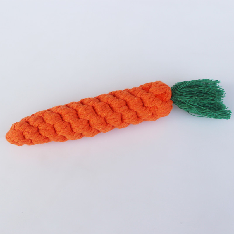 Pet Molar Cotton Rope Toy Cute Radish Shape Dog Chewing Toy Outdoor Tossing Game Puppy Teeth Cleaning Cat Stick Dog Supplies