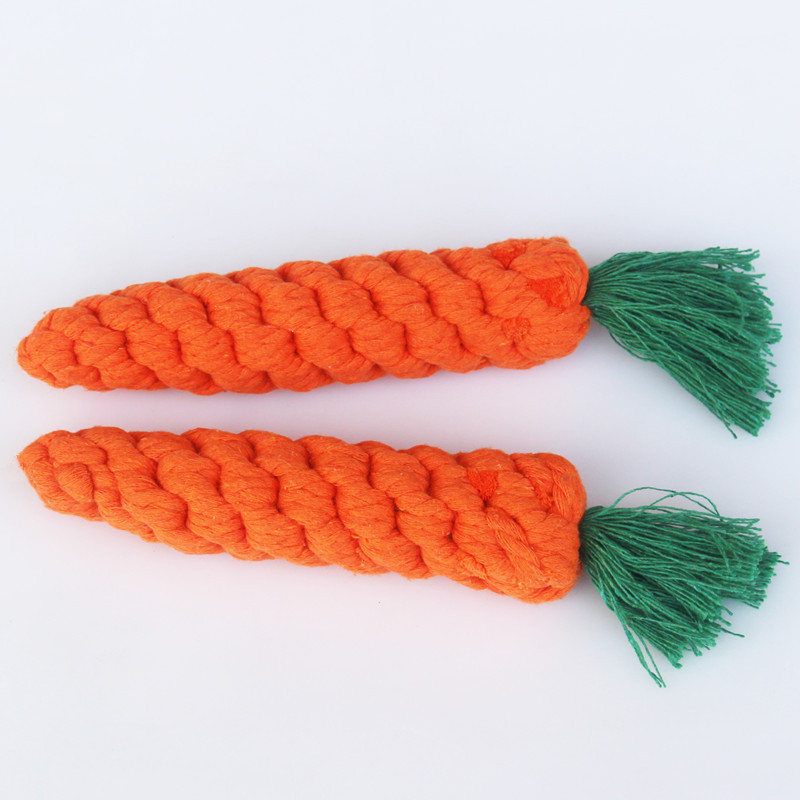 Pet Molar Cotton Rope Toy Cute Radish Shape Dog Chewing Toy Outdoor Tossing Game Puppy Teeth Cleaning Cat Stick Dog Supplies