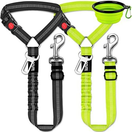 New Solid Two-in-one Dog Harness Leash Pet Car Seat Belt BackSeat Safety Belt Adjustable for Kitten Dogs Collar Pet Accessories