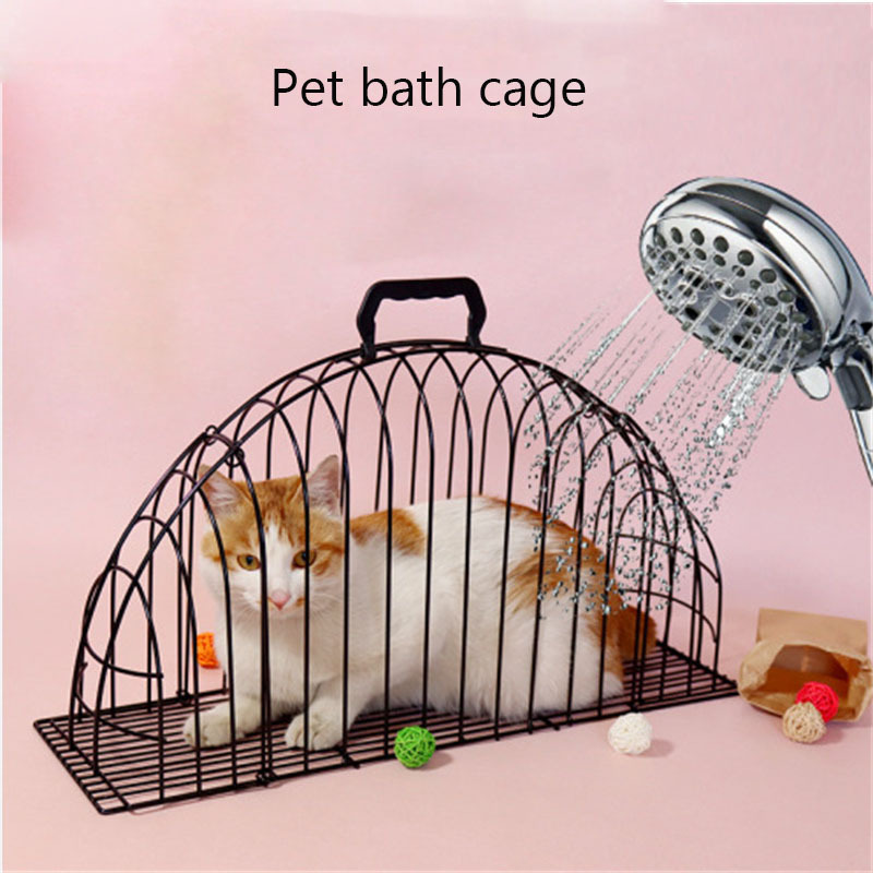 Cat Cage for Cat Washing Bathing Hair Dryer Travel Portable Cage Pet Dog Injection Anti-scratch Bite Cat Accessories