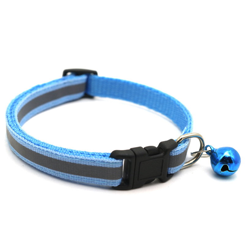 12 Colors Reflective Cats Bells Collars Adjustable Dog Leash Pet Collar for Cats And Small Dogs Pet Supplies