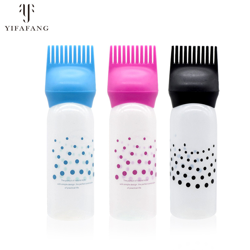 Wholesale cheap Root Comb Applicator Bottle hair oil dye bottle with Graduated Scale