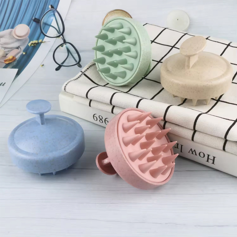 Wholesale Head Body Scalp Massage Silicone Shampoo Brush Hair Washing Comb Shower Bath Hair Brush