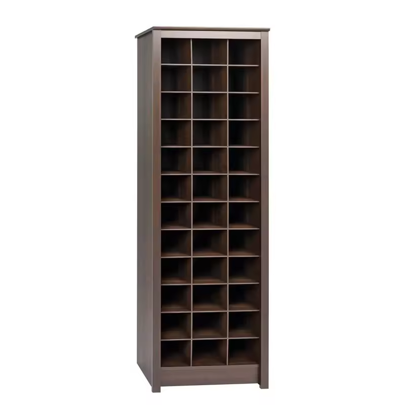 High Quality MDF Wooden Large Capacity 12-Tier 36 Pair Storage Cabinet Shoe Rack