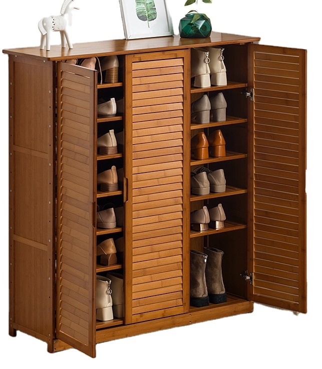 Entryway Furniture Wood Design Shoe Rack Cabinet For Home