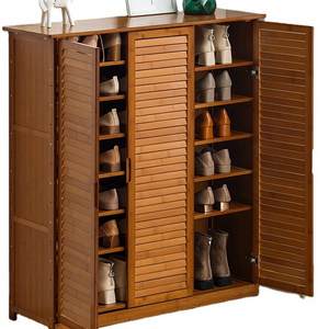 Entryway Furniture Wood Design Shoe Rack Cabinet For Home