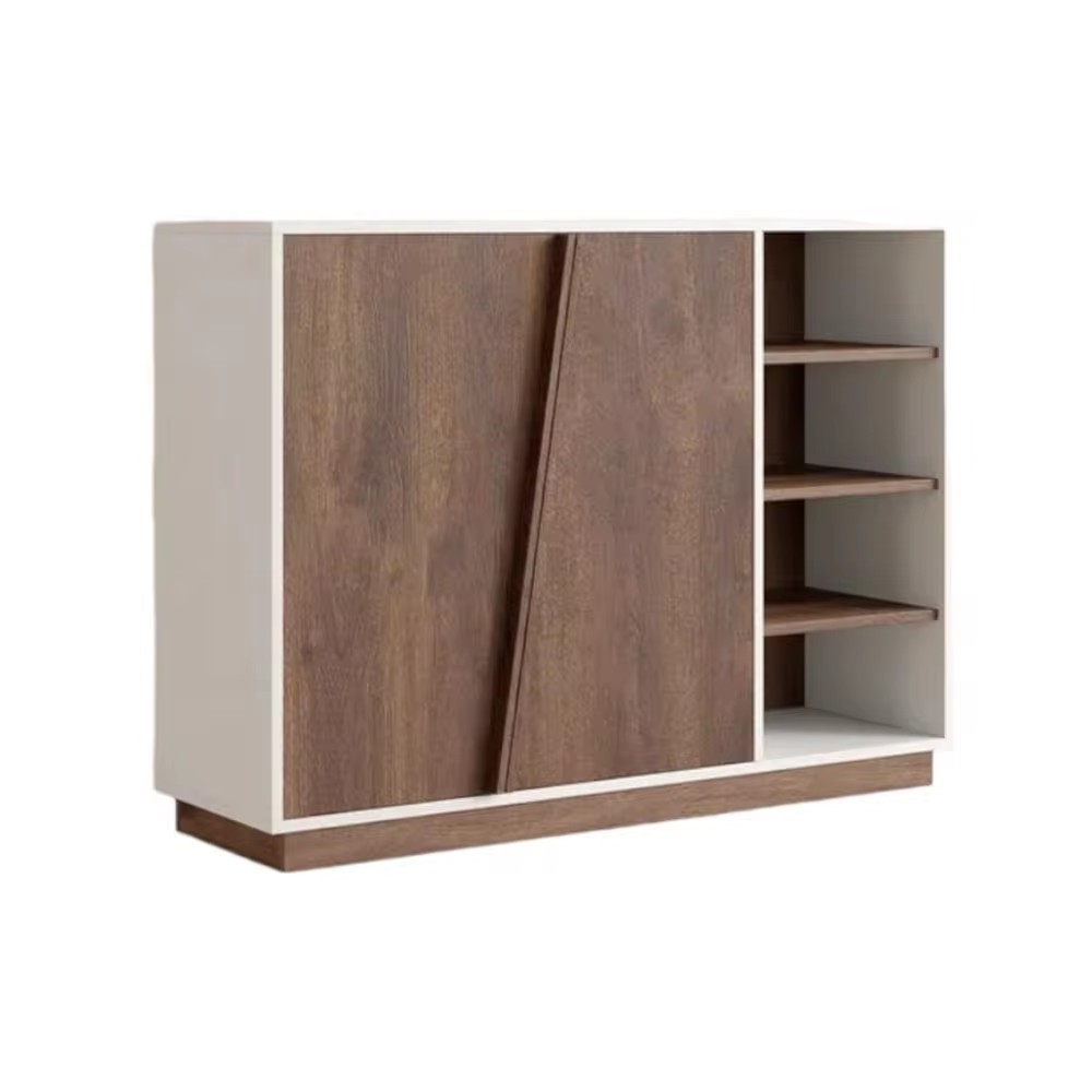 Modern Style Shoe Rack Storage Cabinet 16-Pair Shoe Storage Cabinet  For Living Room