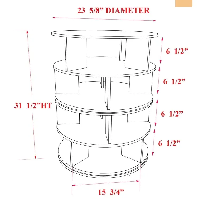 4  Layer Wood Shoes Store Rack Hinges Simple Designs Rotating Shoe Rack