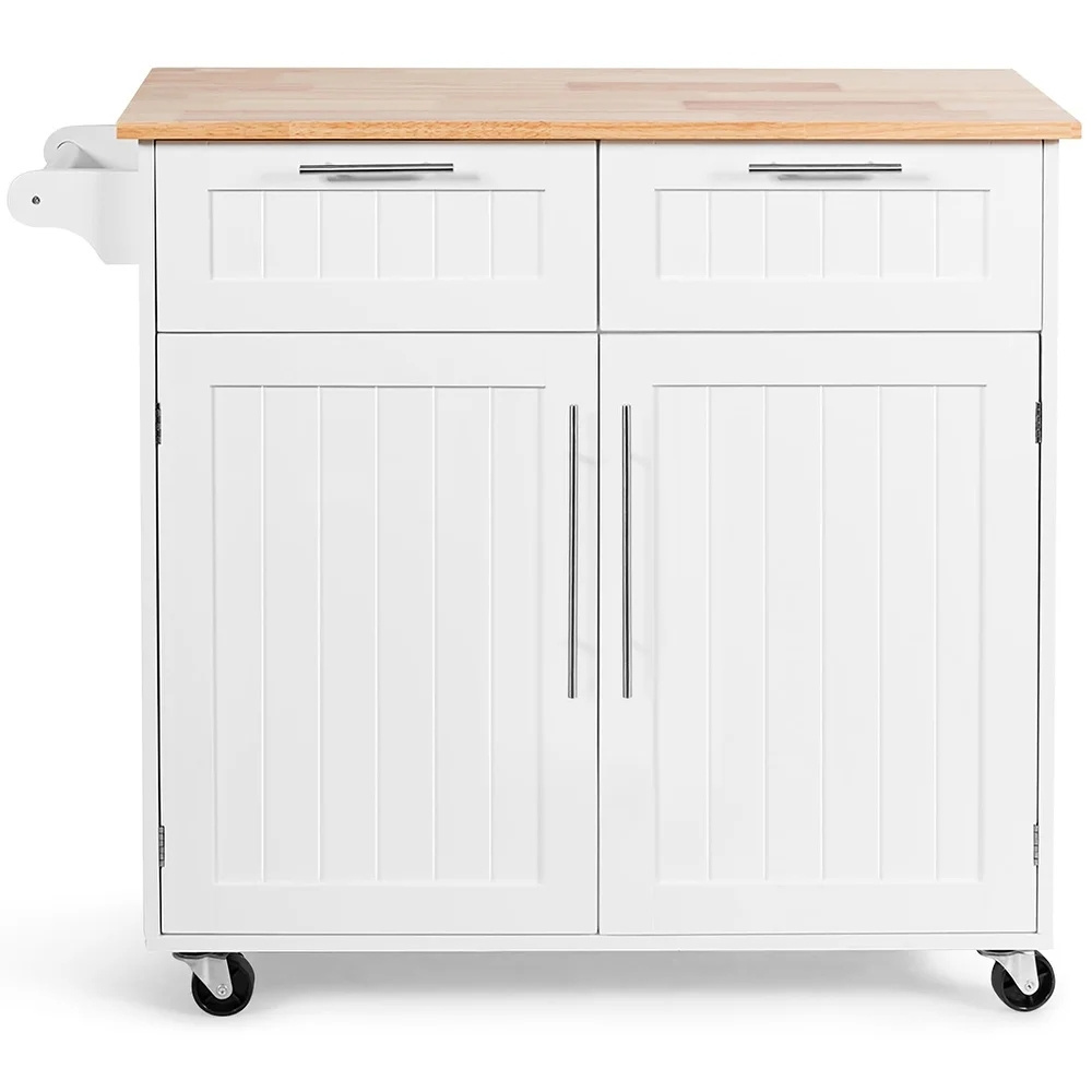 Rolling Kitchen Cart Island Heavy Duty Storage Sideboard Trolley Cabinet