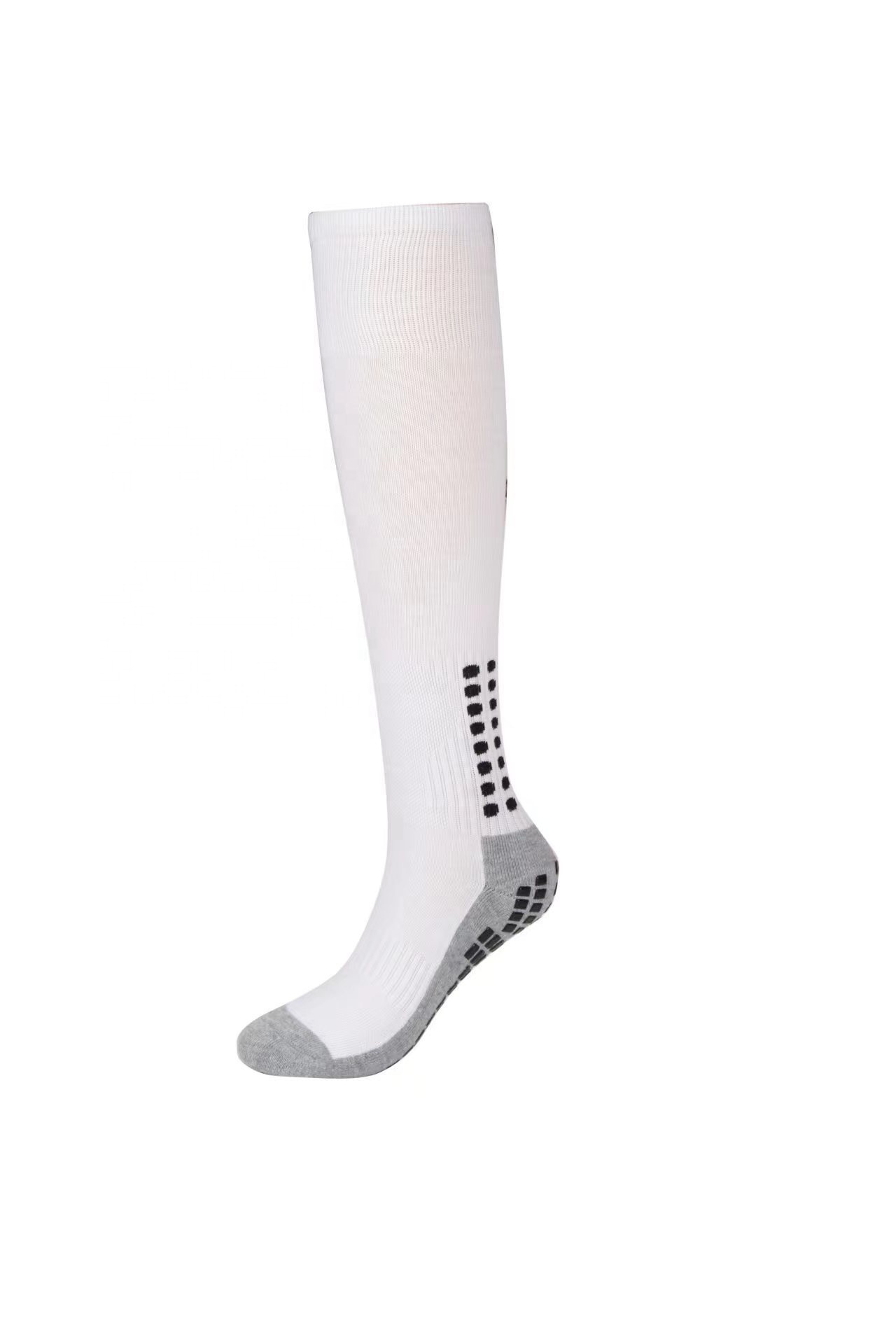 Wholesale of new men's long tube pressure socks, towel bottom glue, anti slip football socks