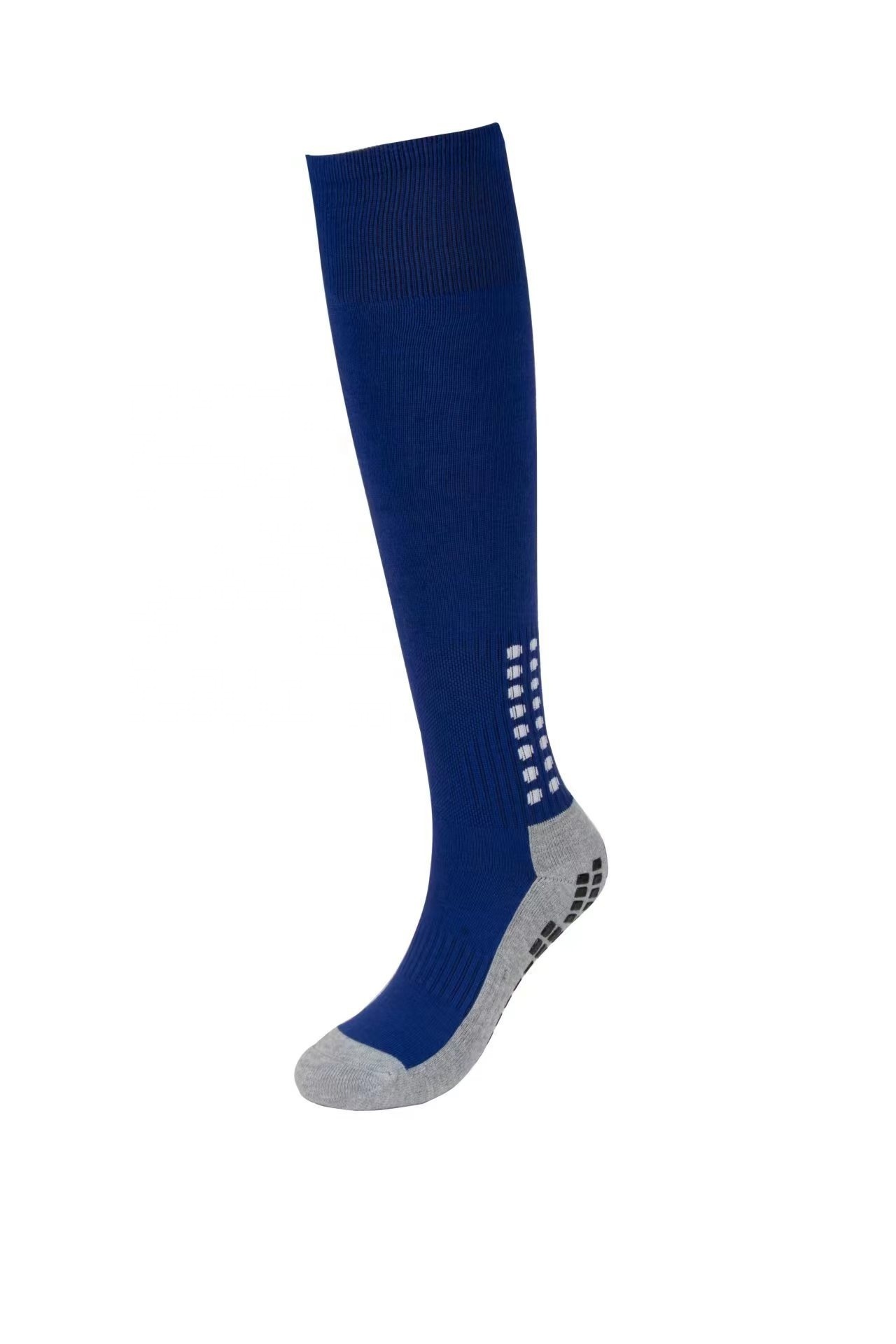 Wholesale of new men's long tube pressure socks, towel bottom glue, anti slip football socks