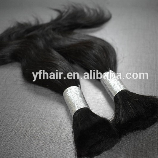 Chinese Factory Dropship 100% Human Hair Bulk Straight Wave Human Hair For Braiding