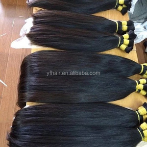 Chinese Factory Dropship 100% Human Hair Bulk Straight Wave Human Hair For Braiding