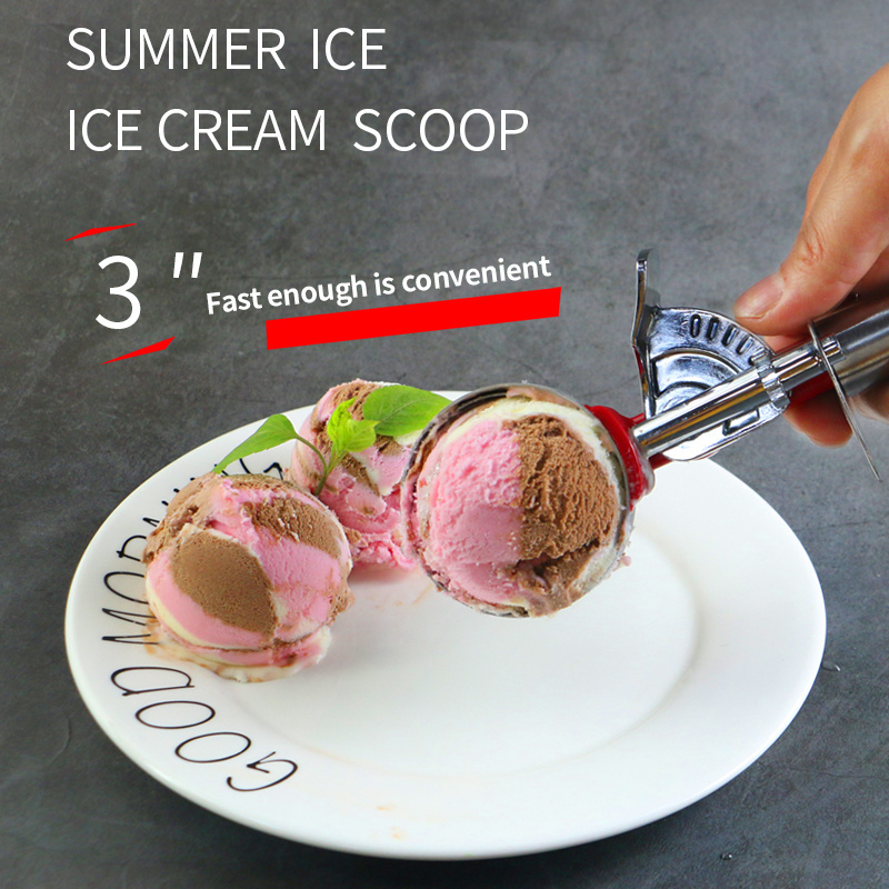 AMAZON TOP SELLER 2022 KITCHEN ACCESSORIES ICE CREAM TOOLS FOOD GRADE ICE CREAM SCOOP STAINLESS STEEL