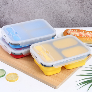 Bento Lunch Box For Adults And Kids 3 Compartment Lunch Box Kitchen Tools Gadgets Food Storage Container