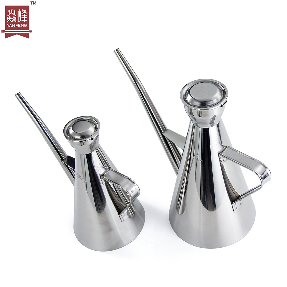 yangjiang Kitchen Gadgets oil pot stainless steel kitchen Oil Bottle Olive Dispenser With Cover