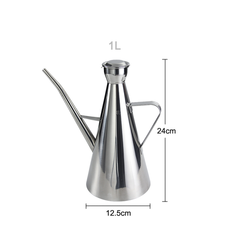 yangjiang Kitchen Gadgets oil pot stainless steel kitchen Oil Bottle Olive Dispenser With Cover