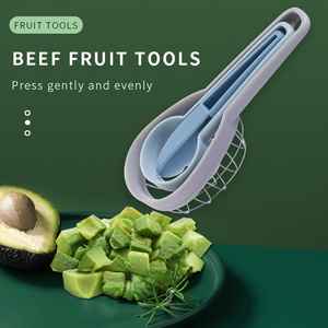 home Gadgets fruit corer slicer peeler knife Plastic Avocado accessories Multi function Fruit Cutter Knife Corer Avocado Slicer