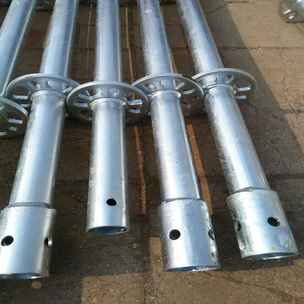 hot-dipped galvanized ringlock scaffolding system scaffold flange rossetes plug horizontal brace