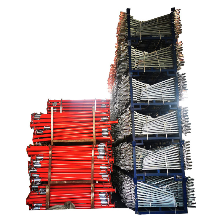 Painted Scaffolding Material Construction Shoring Steel Acrow Props Jack Post