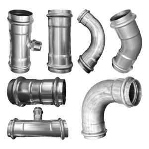 304 316 Double Compression Stainless Steel Pipe Fitting, Stainless Steel Elbow ASTM A778 Standard