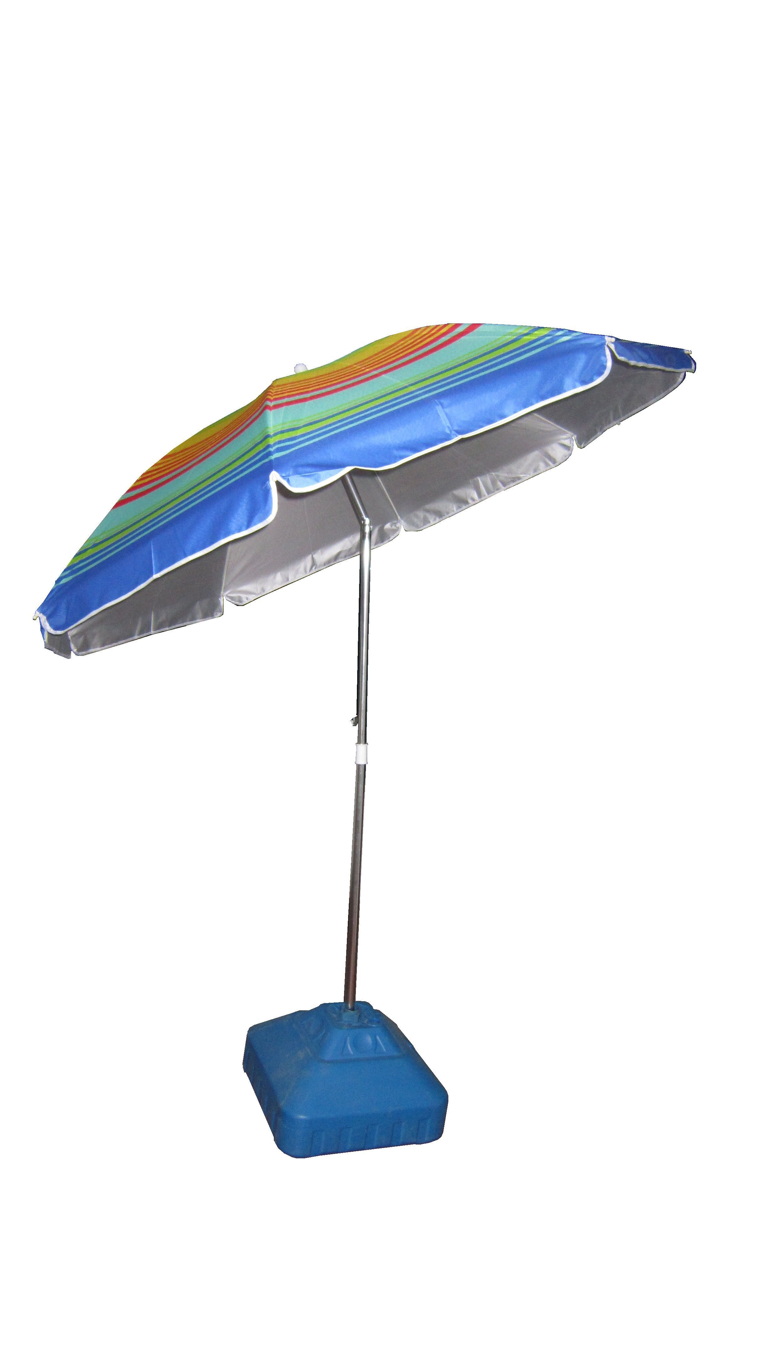 Alu beach umbrella with UV protection