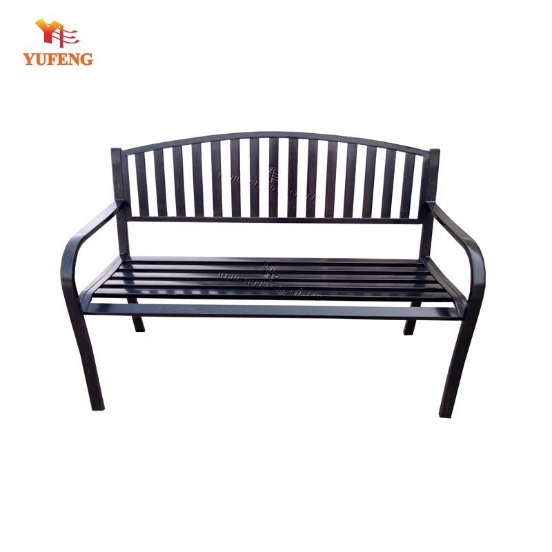 Comfortable and Durable metal Garden iron park bench