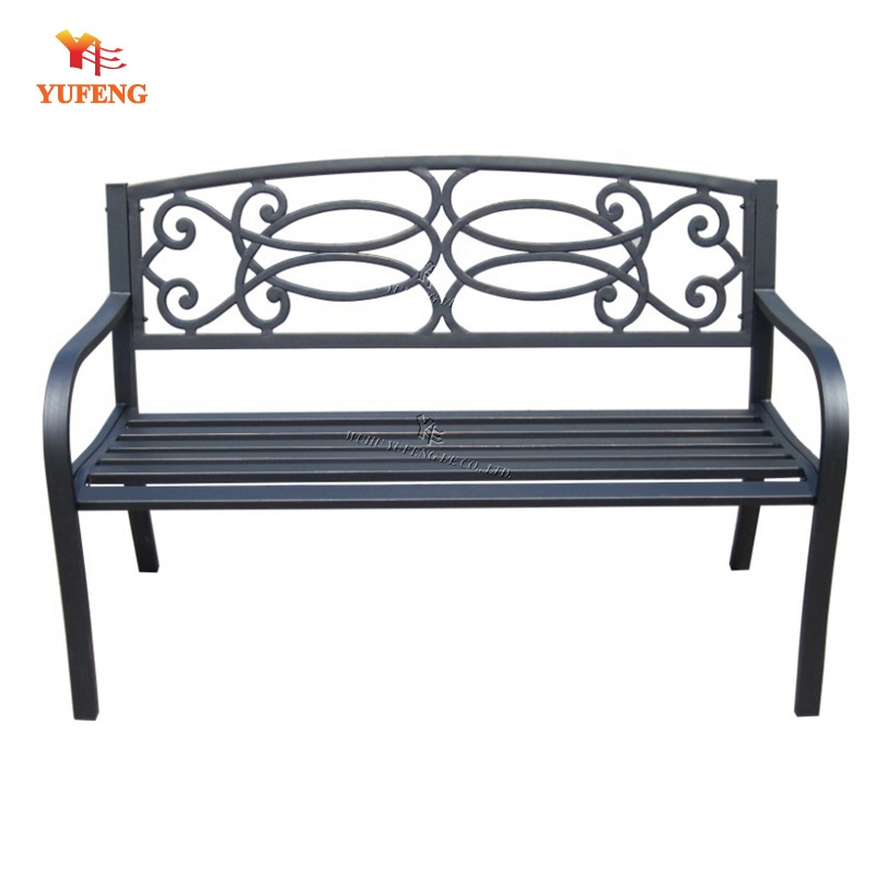 Comfortable and Durable metal Garden iron park bench