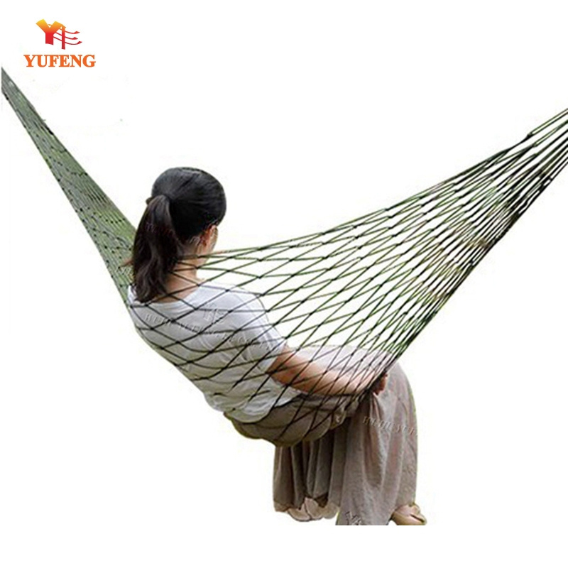 Cheap Nylon rope mesh hammock