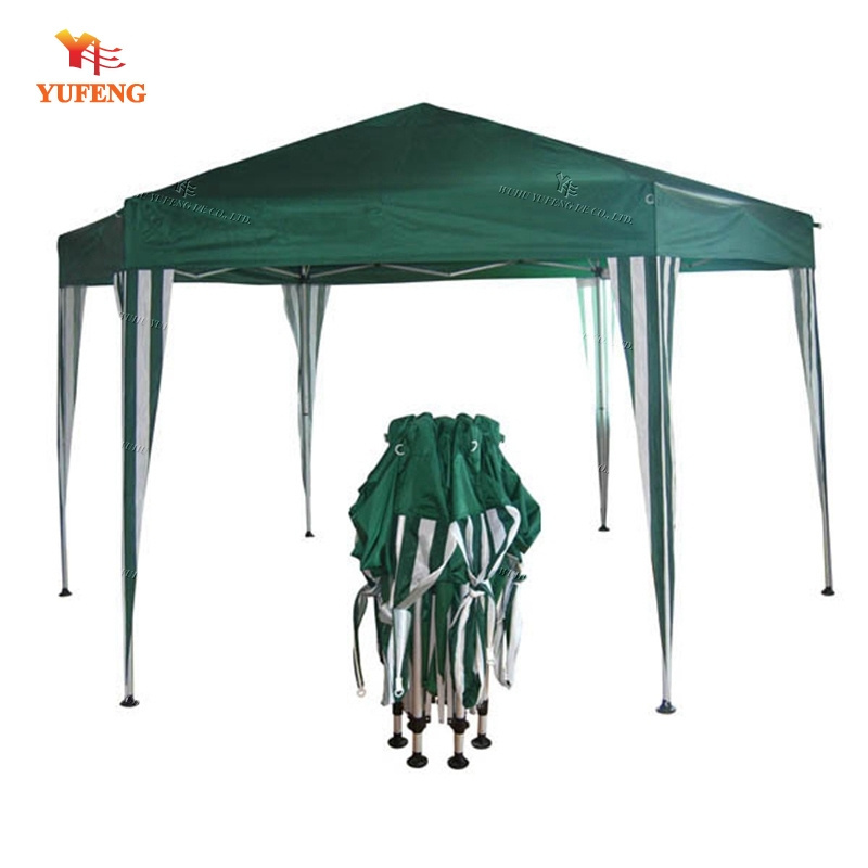 2*2*2m alu hexagonal folding gazebo